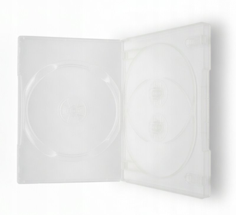 Pudełko CD DVD Blu-ray etui na 3 płyty / 1 płytę polipropylenowe bezbarwne
