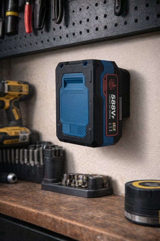 2x Uchwyt potrójny na baterie do systemu Makita LXT 18V 21V - zestaw — zdjęcie 3