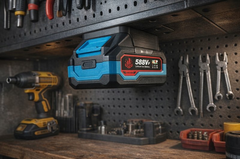 2x Uchwyt potrójny na baterie do systemu Makita LXT 18V 21V - zestaw — zdjęcie 4