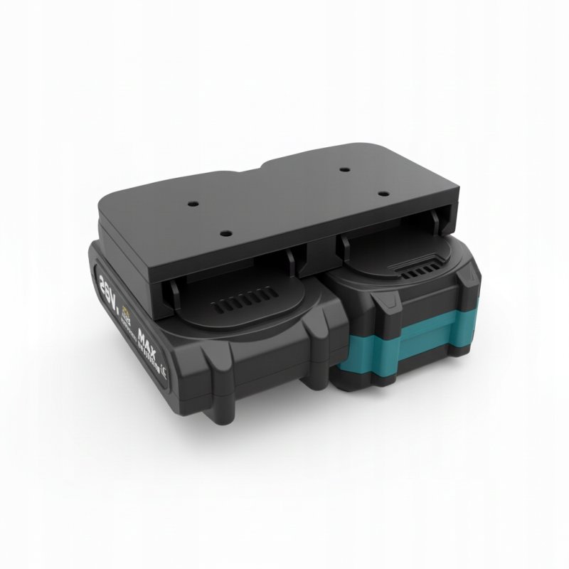 3x Uchwyt podwójny na baterie do systemu Makita LXT 18V 21V - zestaw — zdjęcie 6